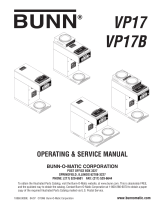 Bunn VP17 Series User guide