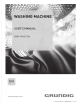 Grundig 9kg Washing Machine with 1400rpm spin speed User manual