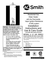 A.O. Smith G12-FDT5040NVR User manual