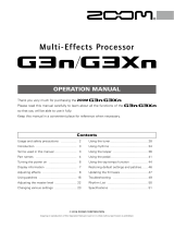 Zoom G3Xn Owner's manual