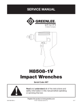 Greenlee H8508-1V, H8508-2V Impact Wrench AKT, AKV User manual