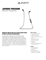 JayBird Freedom Light Sports Bluetooth Headphones User manual