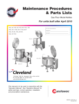 Cleveland SE95003-1 R8 (Kettles Floor Gas) User manual