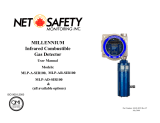 NetSafety Millennium SIR100 IR Combustible Gas Detector Owner's manual