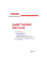 Toshiba M45-S359 User manual