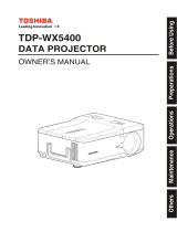 Toshiba TDP-WX5400U User manual