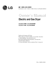 LG DLE8377WM Owner's manual