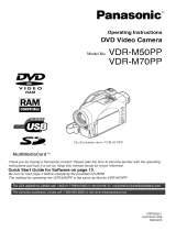 Panasonic VDR-M70PP Owner's manual