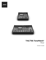 Bose T8S ToneMatch mixer Owner's manual