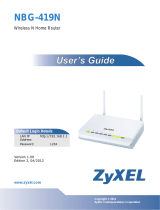 ZyXEL NBG-419N User manual