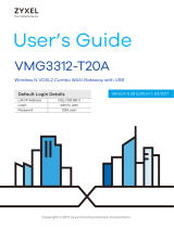 ZyXEL VMG3312-T20A User manual