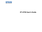 Epson ET-4750 series User manual