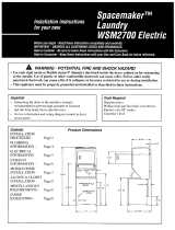 GE WSM2700HBWWW Installation guide