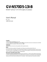 Gigabyte GV-N570D5-13I-B User manual