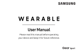 Samsung Gear Sport User manual