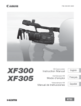 Canon XF305 User manual