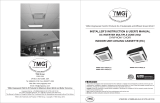 YMGI Five Zone 5 Zone 60000 BTU 5 x 12000 5 Tons Ceiling Cassette Ductless Mini Split Air Conditioner User manual