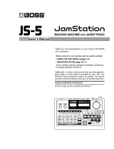 Boss JS-5 Owner's manual