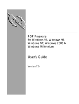 PGP 7.0 for Windows 95 98 NT 2000 Millennium User guide