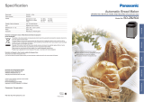 Panasonic SD-ZB2502BXC Breadmaker User manual