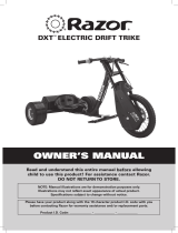 Sharper Image Razor® Electric Drift Trike Owner's manual