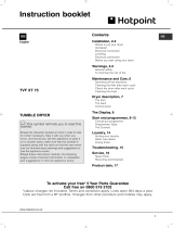 Hotpoint TVF XT 75B GP (UK) User guide