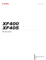 Canon XF400 User manual