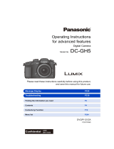 Panasonic DC-GH5 Owner's manual