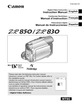 Canon ZR-830 User guide