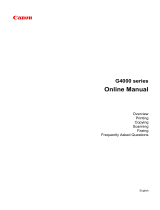 Canon G4000 series User manual