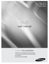 Samsung DVD-HR775 User manual