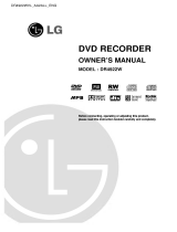 LG DR4922WVL Owner's manual