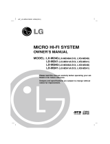 LG LX-M240 Owner's manual
