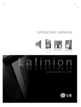 LG LAFINION82W Owner's manual