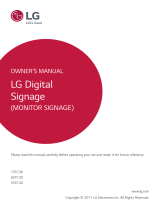 LG LG 75TC3D-B Owner's manual