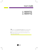 LG L196WTQ-BF User manual