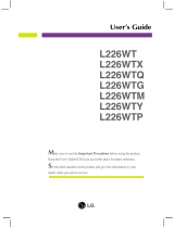 LG Electronics L226WTQ User manual