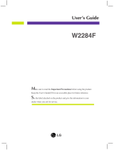 LG W2284F User manual