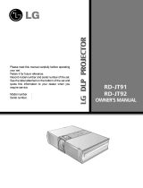 LG RD-JT92 Owner's manual