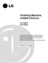 LG WD-1050FH Owner's manual