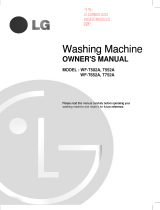 LG WF-T752A Owner's manual