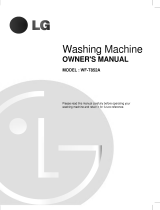 LG WF-T852A Owner's manual
