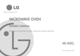 LG MS-305CL Owner's manual