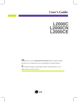LG L2000C-SF User manual