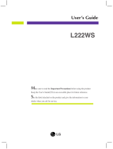 LG L222WS-BN User manual