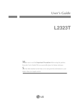 LG L2323T User manual
