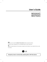 LG M3702C-BA User manual