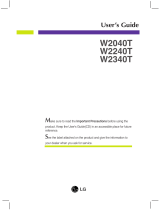 LG W2040T-PN User manual
