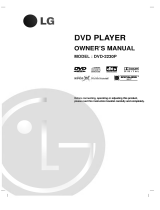 LG DVD-2230P Owner's manual
