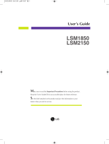 LG LSM1850 Owner's manual